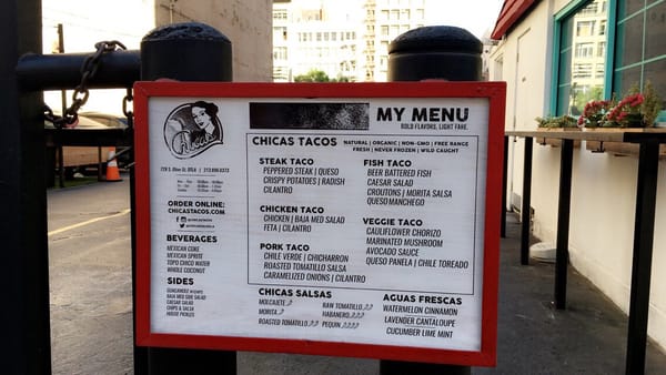 Menu photo 7 Chicas Tacos Los Angeles, CA
