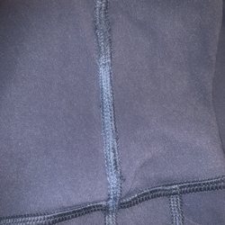 lululemon athletica - The seam that was "reinforced" crooked and different color than leggings
