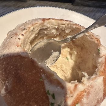 Red Lobster - The cute little large teacup bread bowl that contained the cup of chowder. Definitely smaller than it used to be - Seafood Near Me - Modesto, California Red Lobster - The cute little large teacup bread bowl that contained the cup of chowder. Definitely smaller than it used to be - Seafood Near Me - Modesto, California