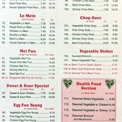 New China One - Menu
