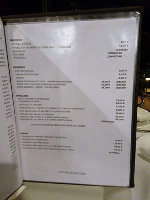 Menu photo 1 El Cuera Llanes, O