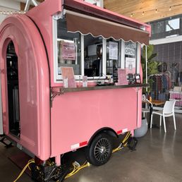 a pink food truck a pink food truck
