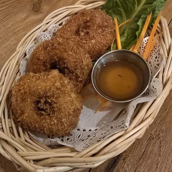 Sticky Rice Thai - Tod mun goong (fried shrimp donut) - Thai Near Me - San Jose, California