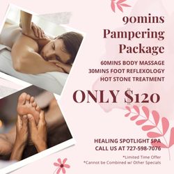 Healing Spotlight Spa - Price list
