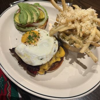 The Oak House - The Brunch Burger with Truffle Fries - Wine Bars Near Me - Oradell, New Jersey The Oak House - The Brunch Burger with Truffle Fries - Wine Bars Near Me - Oradell, New Jersey