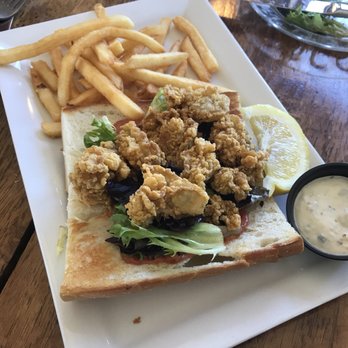 Bookstore & Restaurant - Oyster Po'Boy Sandwich - Seafood Near Me - Wellfleet, Massachusetts Bookstore & Restaurant - Oyster Po'Boy Sandwich - Seafood Near Me - Wellfleet, Massachusetts