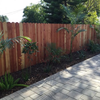Ruiz's Construction & Landscaping - New planter with tropical plants (all the ones I wanted!), pavers and new fence (looks so much better than the old one!) - Landscaping Near Me - Covina, California Ruiz's Construction & Landscaping - New planter with tropical plants (all the ones I wanted!), pavers and new fence (looks so much better than the old one!) - Landscaping Near Me - Covina, California
