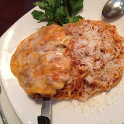 Madisons - Chicken parmigiana with linguini