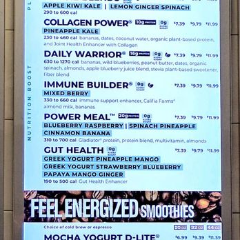 Smoothie King - Menu smoothies - Juice Bars & Smoothies Near Me - Queen Creek, Arizona Smoothie King - Menu smoothies - Juice Bars & Smoothies Near Me - Queen Creek, Arizona