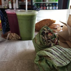 The Cutting Board - Veggie burrito, smoothies, and breakfast panini
