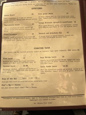 Menu photo 3 Pier 54 Tempe, AZ