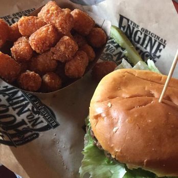 E9 Firehouse  - The burger I got and tater tots. Very good - Breweries Near Me - Tacoma, Washington
