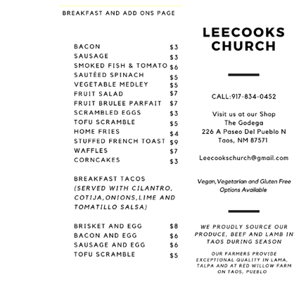 Menu photo 4 Godega Taos, NM Menu photo 4 Godega Taos, NM