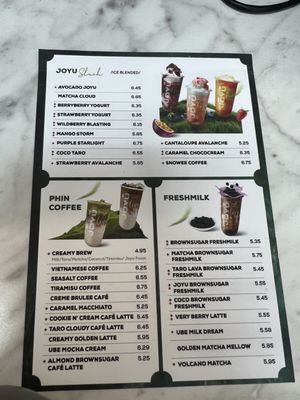 Menu photo 1 Joyu Tea & Coffee Virginia Beach, VA Menu photo 1 Joyu Tea & Coffee Virginia Beach, VA