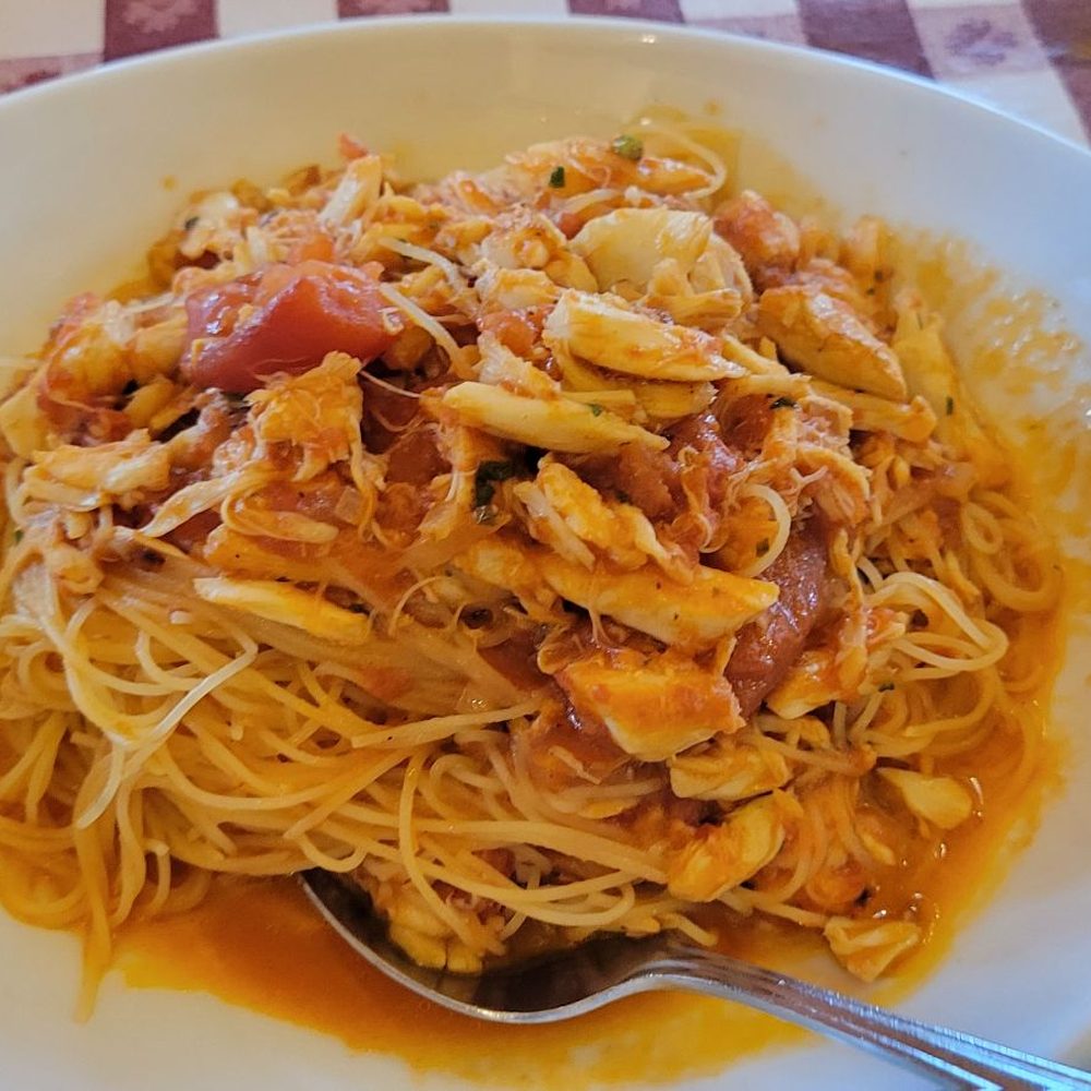 Buona Via - Crab meat over angel hair pasta - Italian Near Me - Horsham, Pennsylvania