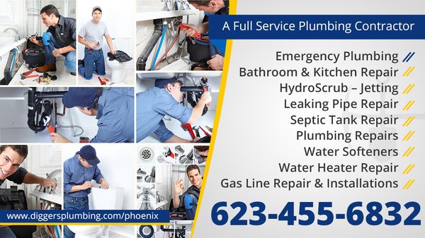 Diggers Plumbing Phoenix Logo