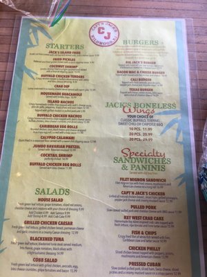 Menu photo 4 Capt'n Jack's Island Grill Wildwood, NJ