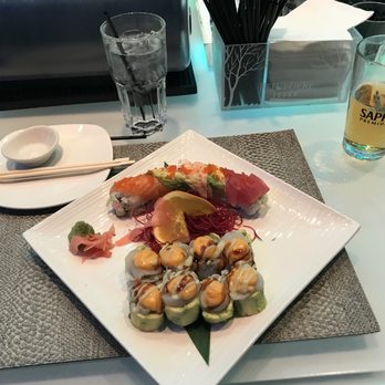 Wok n Fire - Inky roll and rainbow roll - Asian Fusion Near Me - Burr Ridge, Illinois Wok n Fire - Inky roll and rainbow roll - Asian Fusion Near Me - Burr Ridge, Illinois