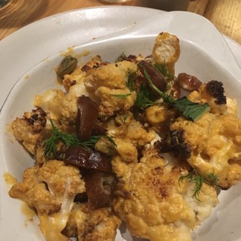 True Food Kitchen - Tahini spiced cauliflower. Thabomb.com - New American Near Me - Denver, Colorado