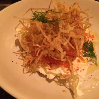 Upland - Burrata with trout roe - New American Near Me - New York, New York Upland - Burrata with trout roe - New American Near Me - New York, New York