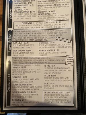 Menu photo 4 Anthony's Derailed Bryson City, NC