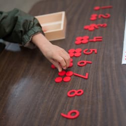 Pocatello Valley Montessori School - Hands on materials make math fun.