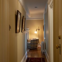 Springbank House  - Down the long hall to my sitting room in the Taylor suite.