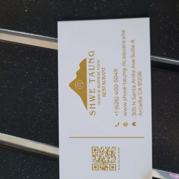 Shwe Taung Restaurant - Menu - Sushi Bars Near Me - Arcadia, California