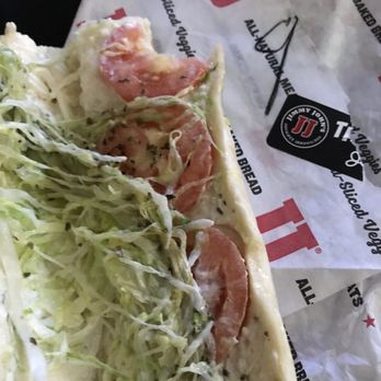 Jimmy John's - a hot dog with lettuce and tomatoes - Delis Near Me - Medina, Ohio Jimmy John's - a hot dog with lettuce and tomatoes - Delis Near Me - Medina, Ohio