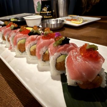 Hooked on Sushi - Carlsbad - Toro Roll - side view - Sushi Bars Near Me - Carlsbad, California