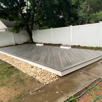 JM Contracting Group - a backyard deck being built - General Contractors Near Me - Stirling, New Jersey