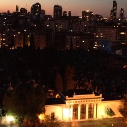 Etoile Hotel - Quick view from the roof:  Entrance to Recoleta Cemetary with city background.