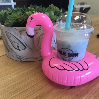 Milk Run - The Flamingo Float! This was taken after I've already had a few sips so yours will be prettier when you order it. - Coffee & Tea Near Me - Phoenix, Arizona Milk Run - The Flamingo Float! This was taken after I've already had a few sips so yours will be prettier when you order it. - Coffee & Tea Near Me - Phoenix, Arizona