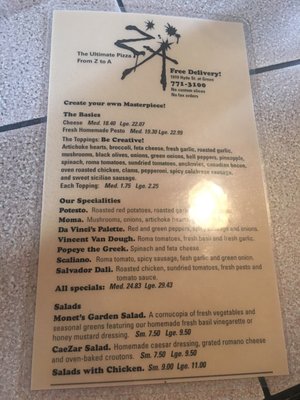 Menu photo 6 Za Pizza San Francisco, CA