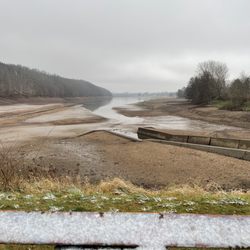 Koberbachtalsperre - ... trostloser Anblick im Dezember ...