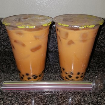 Sunset With Me by Bangkok Palace - Thai Iced Tea Boba (12/09/18). #EchoPark #ThaiFood #FoodPic #FoodPorn - Thai Near Me - Los Angeles, California