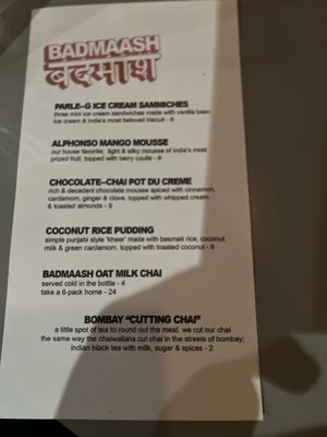 Menu photo 8 Badmaash - Fairfax Los Angeles, CA Menu photo 8 Badmaash - Fairfax Los Angeles, CA
