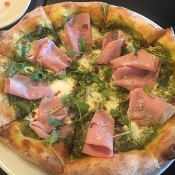 Mangia e Bevi - Our fave of the night - pistachio pesto pizza - Italian Near Me - Oceanside, California Mangia e Bevi - Our fave of the night - pistachio pesto pizza - Italian Near Me - Oceanside, California