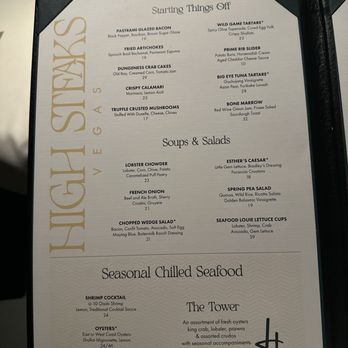 High Steaks Vegas - Menu - Steakhouses Near Me - Las Vegas, Nevada