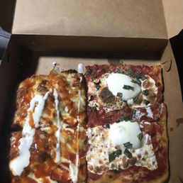 Burrata Pizza Buffalo Chicken Pizza