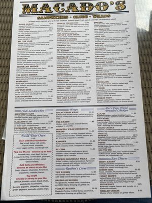 Menu photo 1 Macado's Lexington, VA Menu photo 1 Macado's Lexington, VA