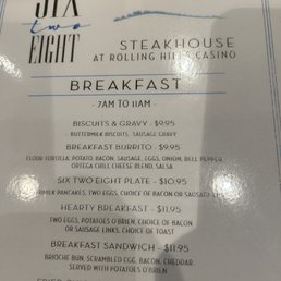 Breakfast Menu