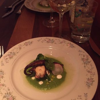 Mabel Gray - Octopus a la plancha paired with Sauvignon Blanc. - New American Near Me - Hazel Park, Michigan