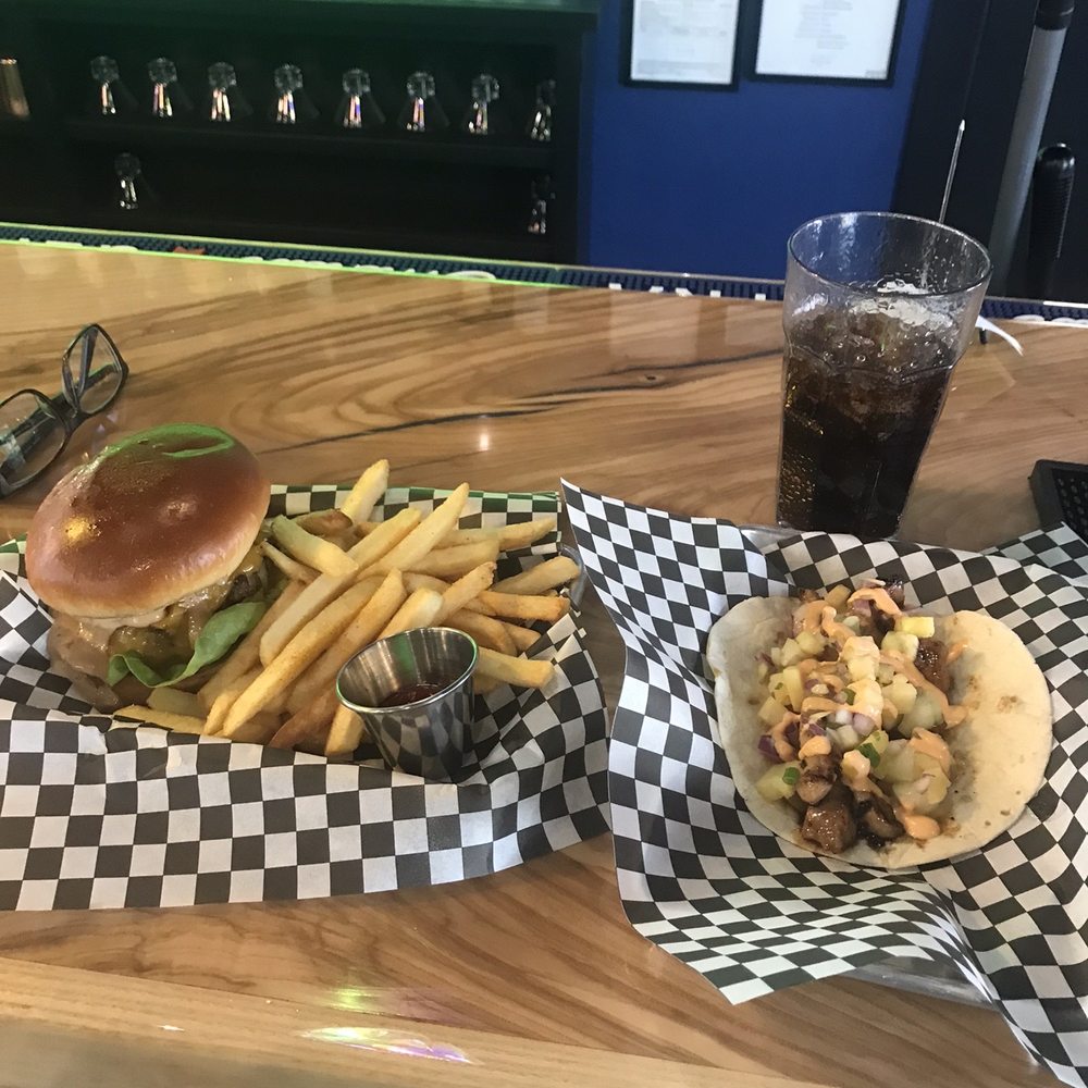 Best cheeseburger and fries, the pork taco with pineapple salsa is the bomb! Best cheeseburger and fries, the pork taco with pineapple salsa is the bomb!
