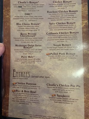 Menu photo 3 Charlie's Bar & Grill Olympia, WA Menu photo 3 Charlie's Bar & Grill Olympia, WA