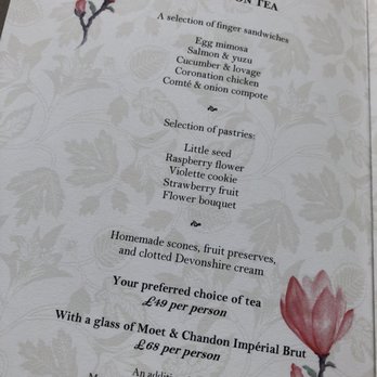 The Lanesborough - Menu - Hotels Near Me - London, XGL