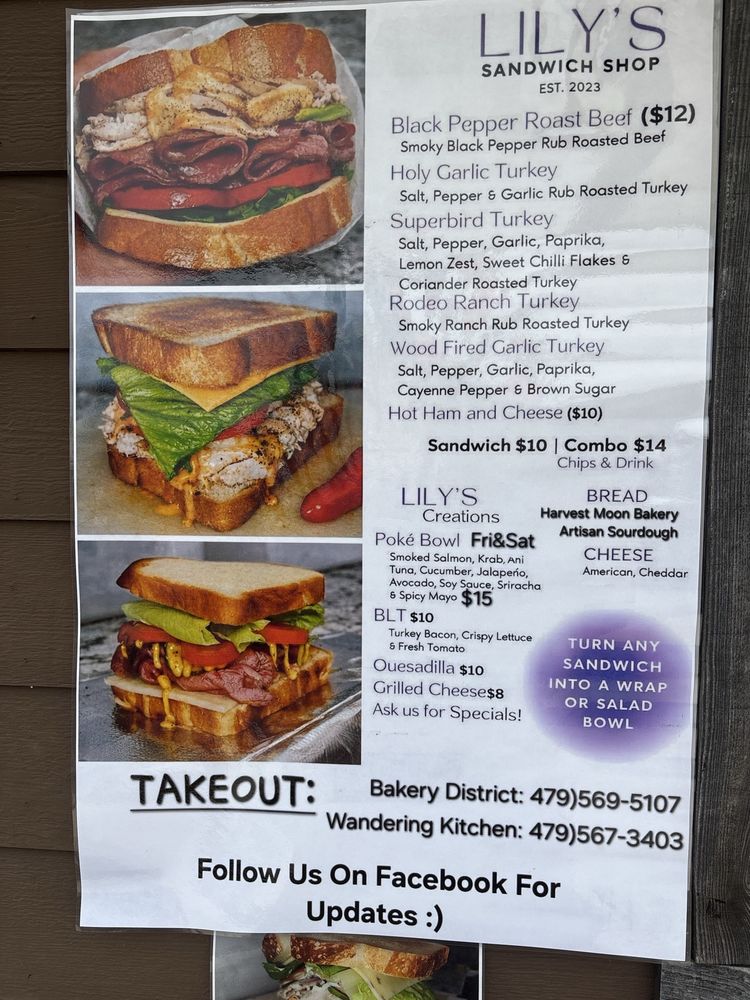 Food from Lily’s Sandwich Shop