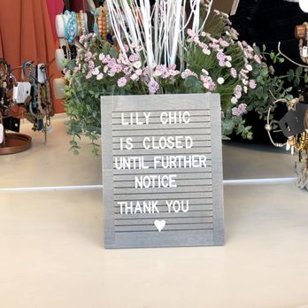 Lily Chic Resale Boutique - We will reopen our doors as soon as it is determined safe to do so.  Until then, we will be working to update and add items to our website. - Used, Vintage & Consignment Near Me - Upland, California