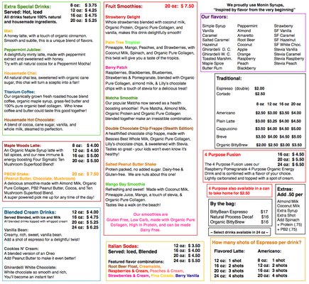 Menu photo 1 BittyBean Bismarck, ND