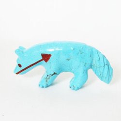 Zuni - Turquoise wolf